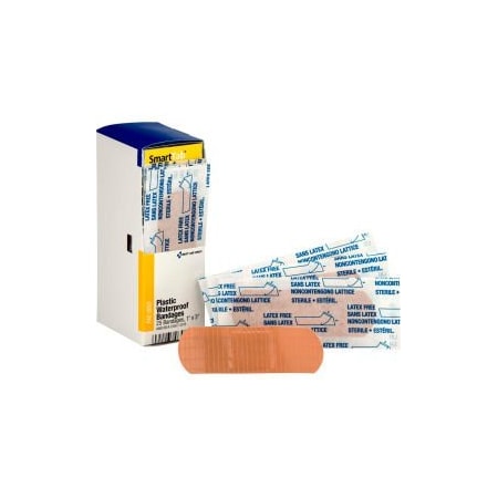 Acme United First Aid Only FAE-3003 SmartCompliance Refill 1" X 3" Adhesive Bandage, Plastic, Waterproof, 25 Box FAE-3003